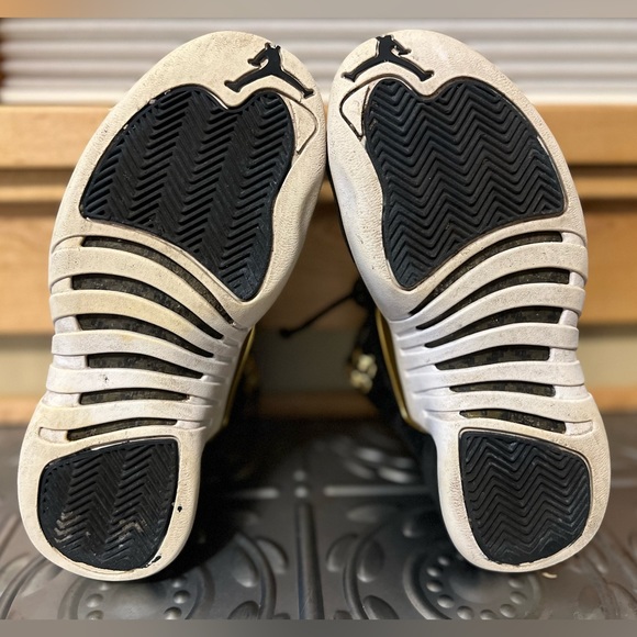 🏀 🐲☑️Nike Air Jordan XII / 12 | Retro Reptile 2019 | Midnight Black Gold White - Picture 7 of 16